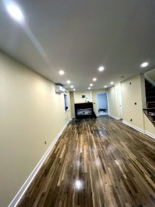 Finished living room