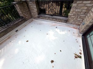 Finished terrace corner